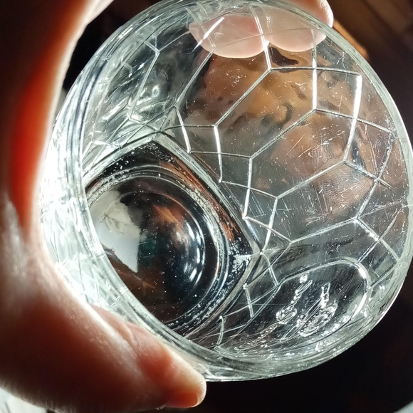 Set of 2 Crown Royal Diamond Pattern Low Ball Whiskey Glasses Bareware 10oz - Picture 9 of 13